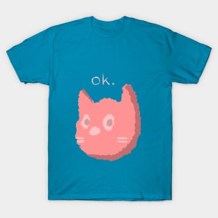 "ok." Cat T-Shirt